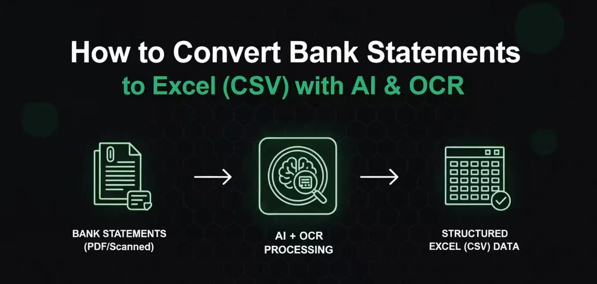 How to Convert Bank Statements to Excel (CSV) — The Complete Guide for PDF & Scanned Documents